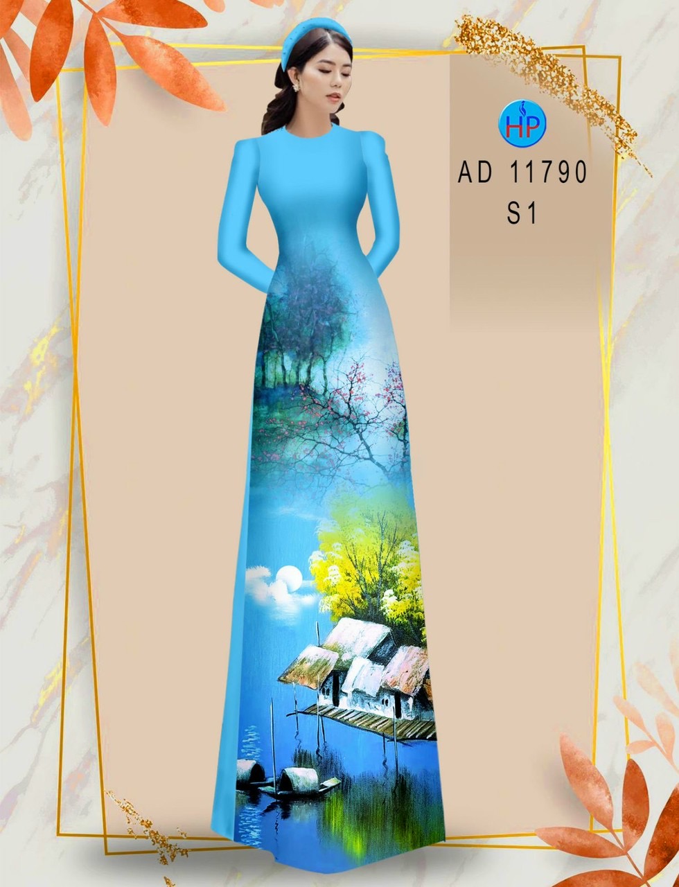 Vải áo dài phong cảnh ad 11790 – 1001 Mẫu Vải áo dài đẹp đang được ưa  chuộng nhất