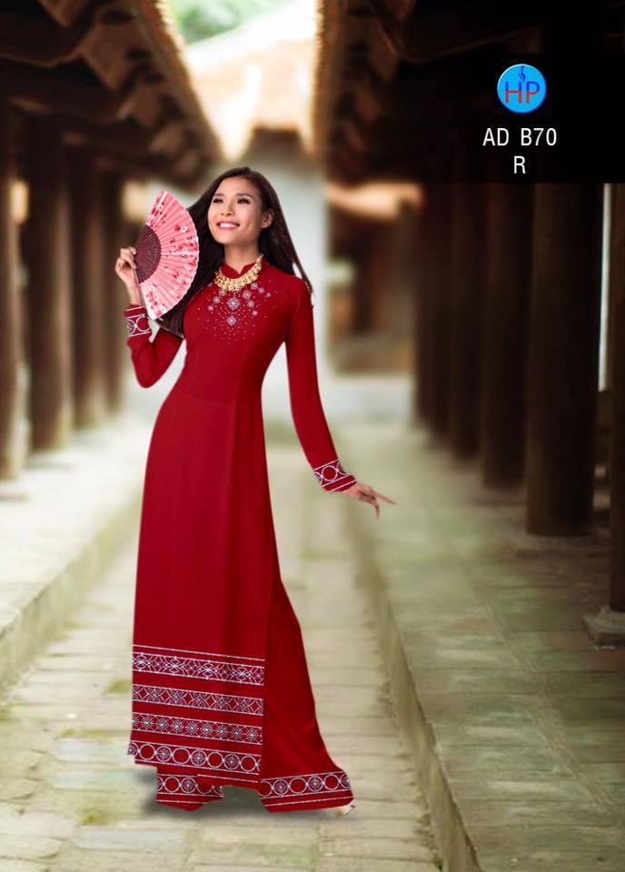 Vải áo dài hoa văn B70 - Ảnh 7