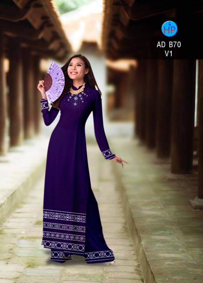 Vải áo dài hoa văn B70 - Ảnh 11