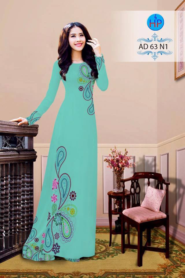 Vải áo dài hoa văn AD 63 - Ảnh 5