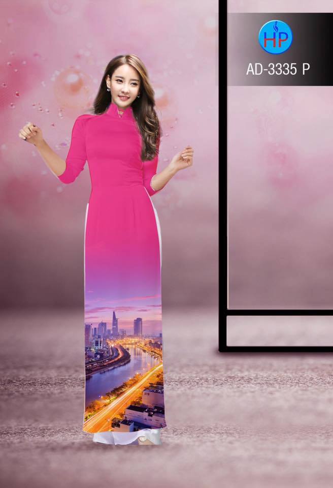Vải áo dài phong cảnh AD 3335 - Ảnh 10
