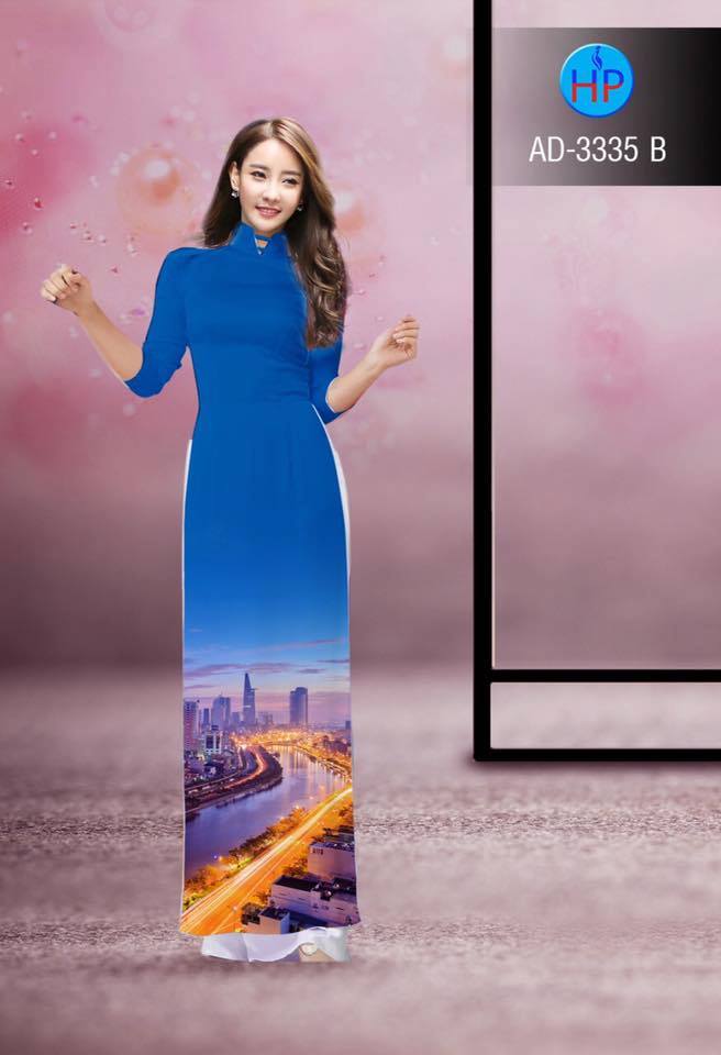 Vải áo dài phong cảnh AD 3335 - Ảnh 4