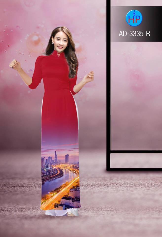Vải áo dài phong cảnh AD 3335 - Ảnh 6