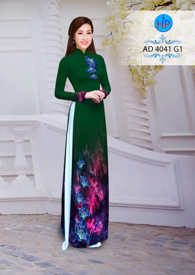 Vải áo dài hoa ảo AD 4041 - Ảnh 15