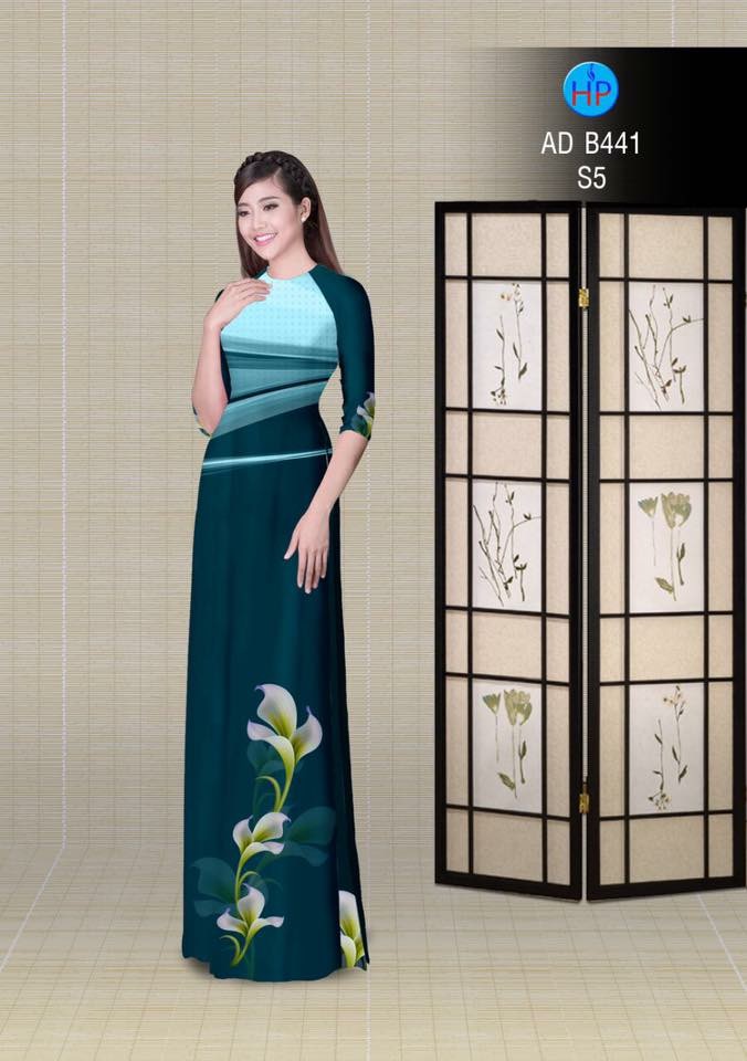 Vải áo dài lá AD B441 - Ảnh 18