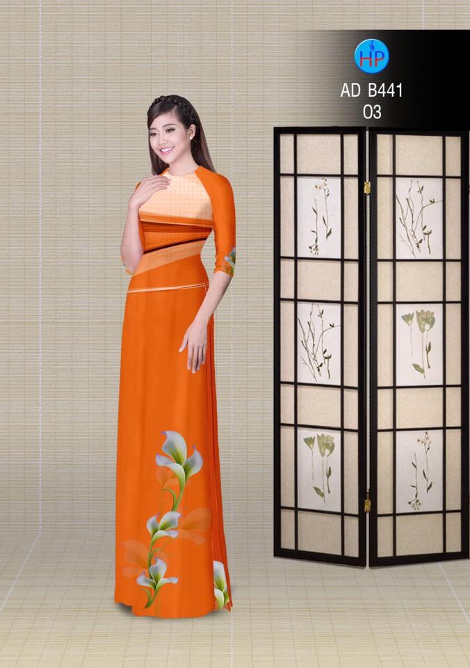 Vải áo dài lá AD B441 - Ảnh 15