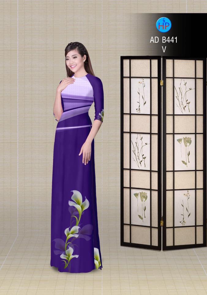 Vải áo dài lá AD B441 - Ảnh 14
