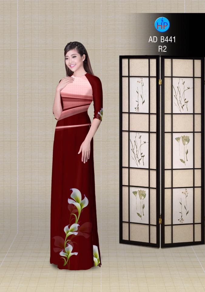 Vải áo dài lá AD B441 - Ảnh 10