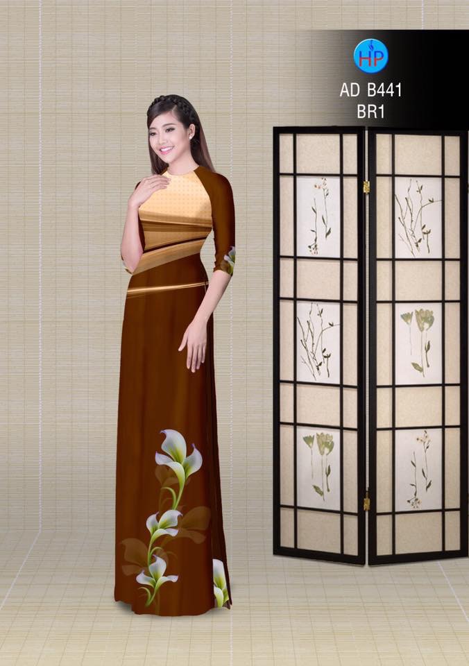 Vải áo dài lá AD B441 - Ảnh 6
