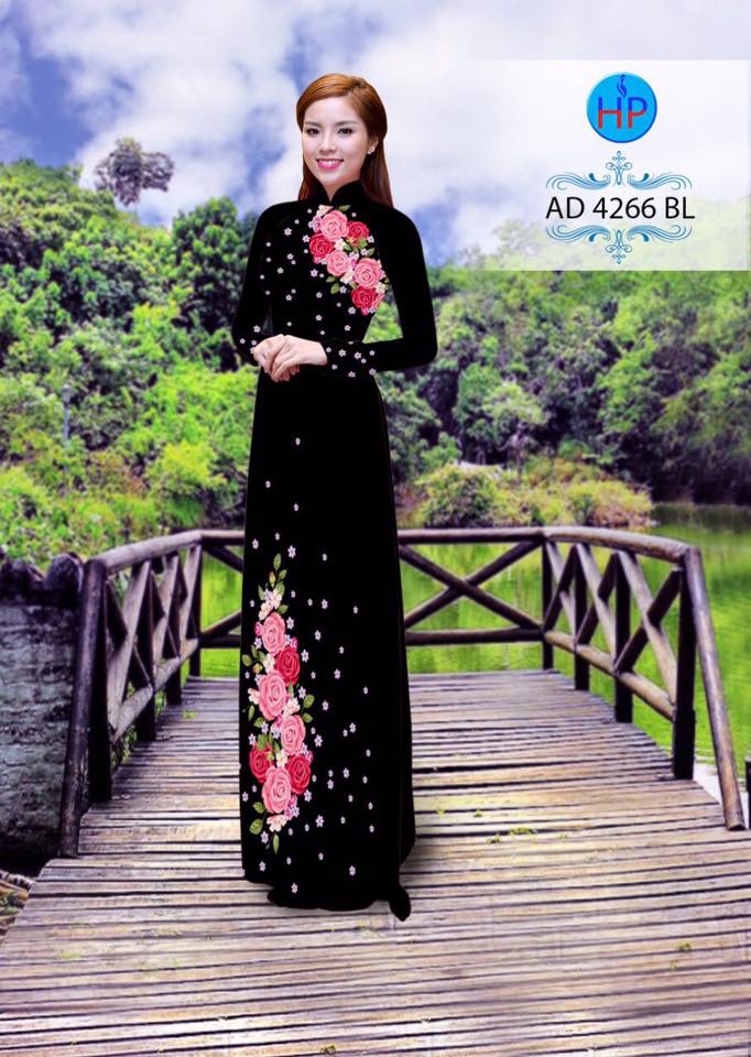 Vải áo dài hoa hồng AD 4266 - Ảnh 9