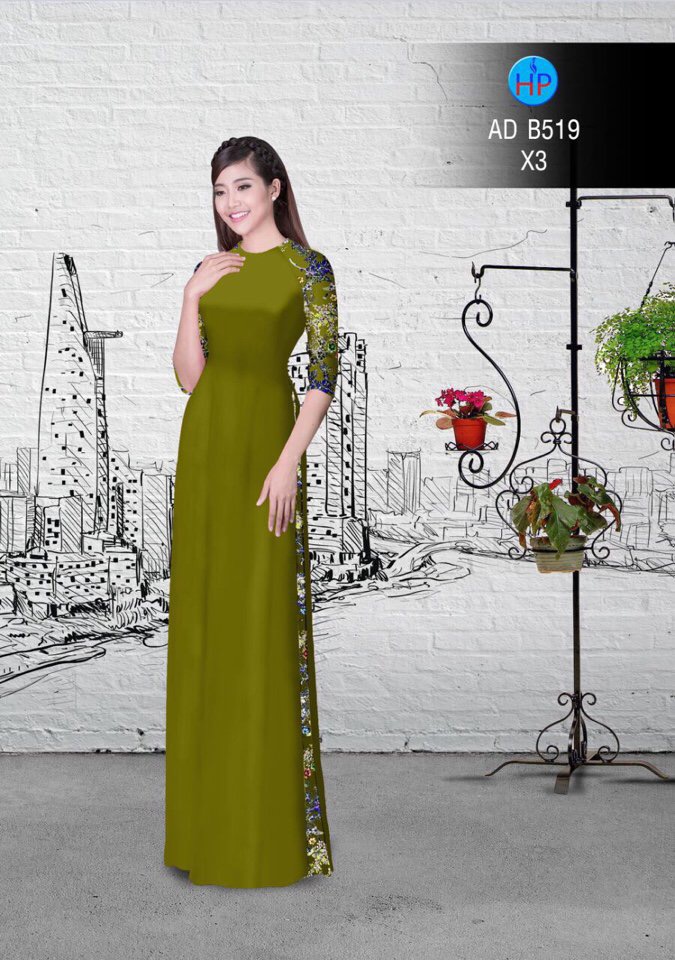 Vải áo dài trơn AD B519 - Ảnh 11