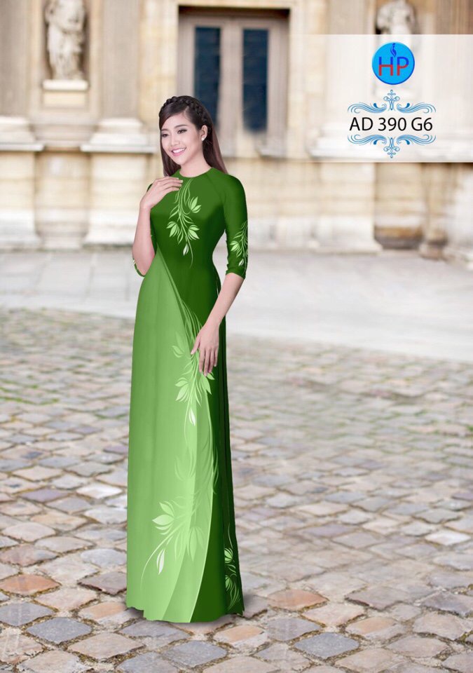 Vải áo dài lá AD 390 - Ảnh 11