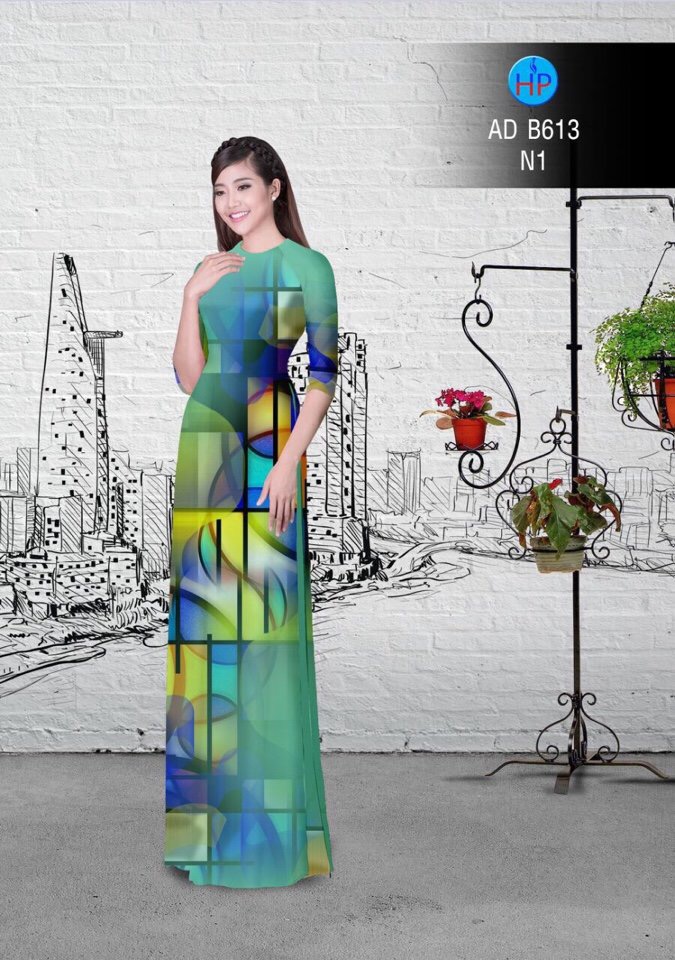 Vải áo dài lập thể - hoa văn AD B613 - Ảnh 15