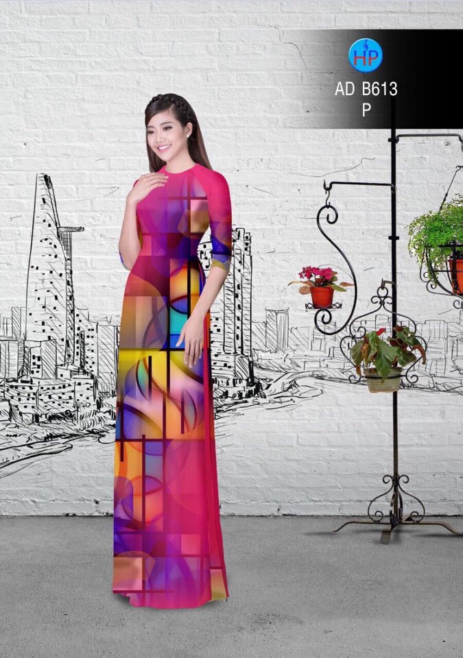 Vải áo dài lập thể - hoa văn AD B613 - Ảnh 8