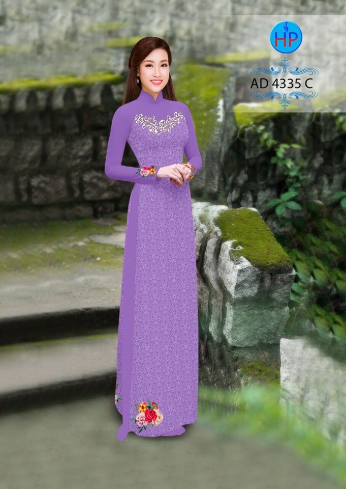 Vải áo dài hoa văn AD 4335 - Ảnh 11