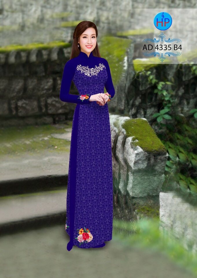 Vải áo dài hoa văn AD 4335 - Ảnh 3