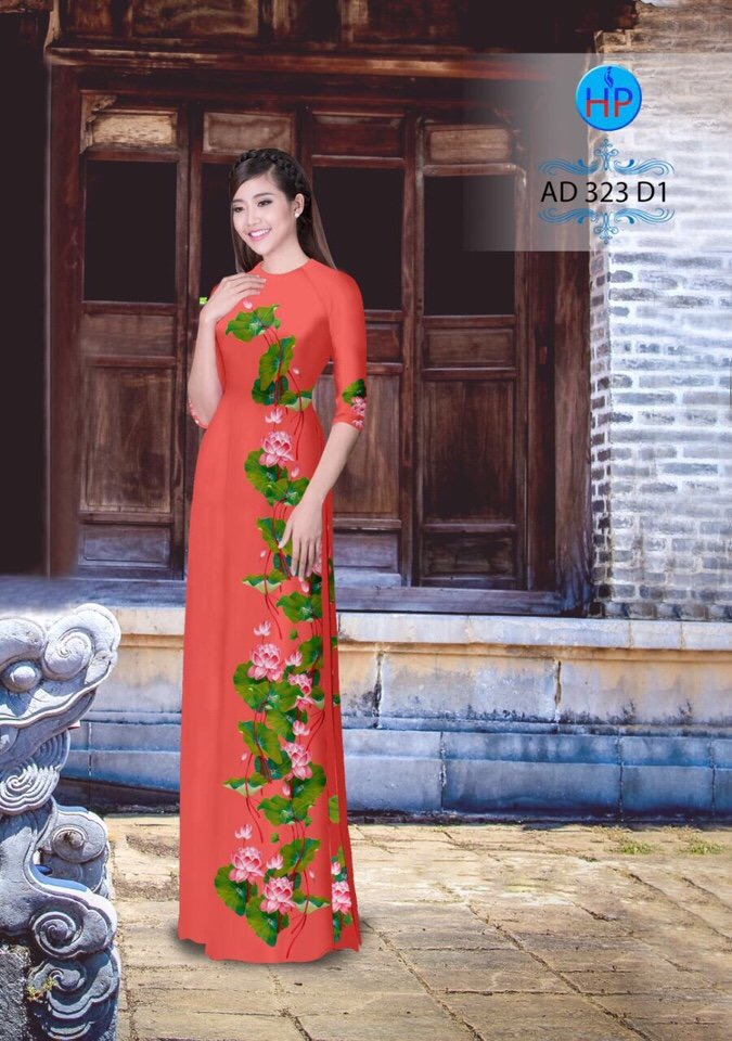 Vải áo dài hoa sen AD 323 - Ảnh 19