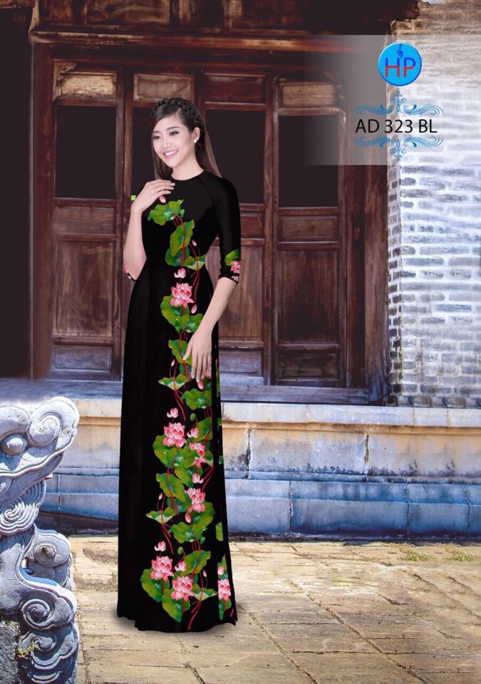 Vải áo dài hoa sen AD 323 - Ảnh 15
