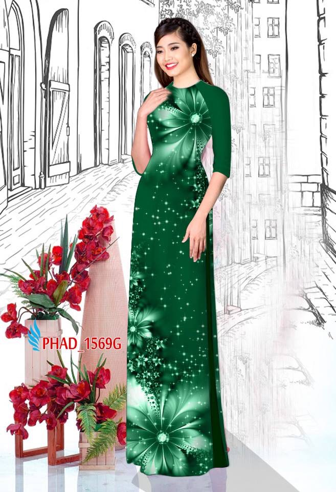 Vải áo dài hoa ảo PHAD-1569 - Ảnh 6