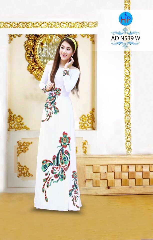 Vải áo dài hoa văn AD N539