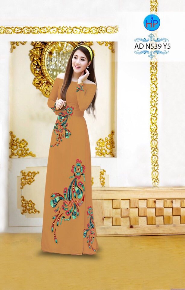 Vải áo dài hoa văn AD N539 - Ảnh 8