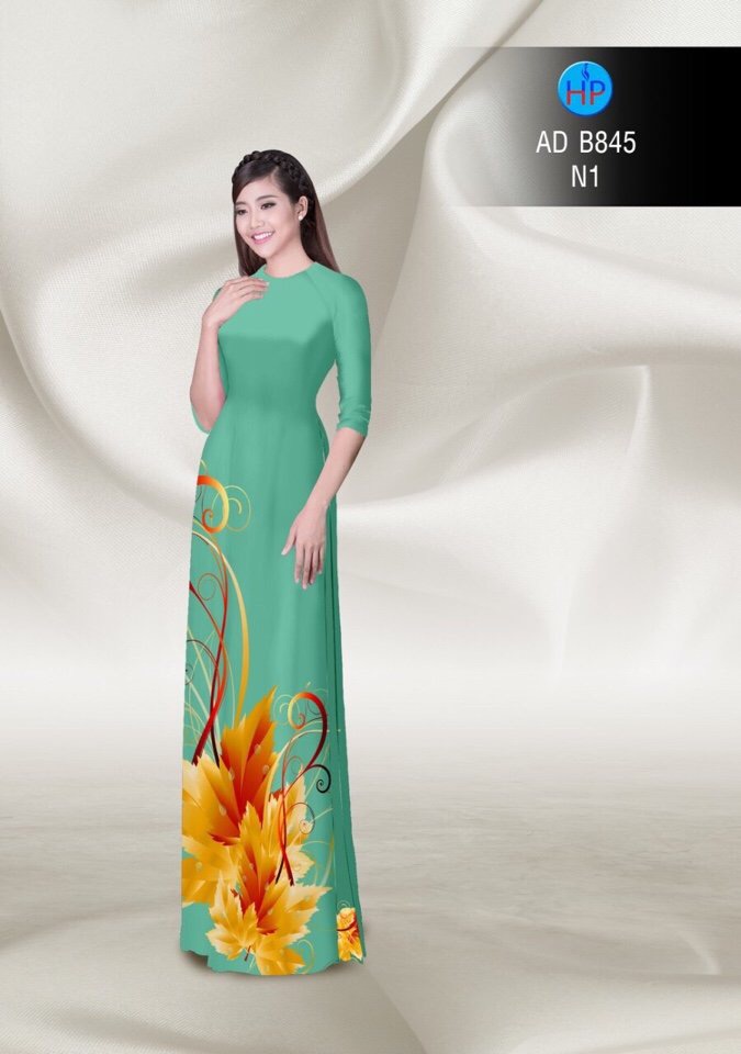 Vải áo dài lá AD B845 - Ảnh 17