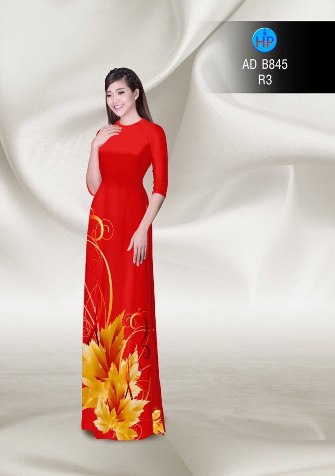 Vải áo dài lá AD B845 - Ảnh 10