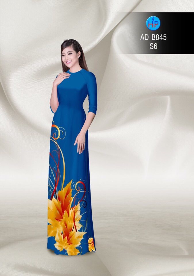 Vải áo dài lá AD B845 - Ảnh 9