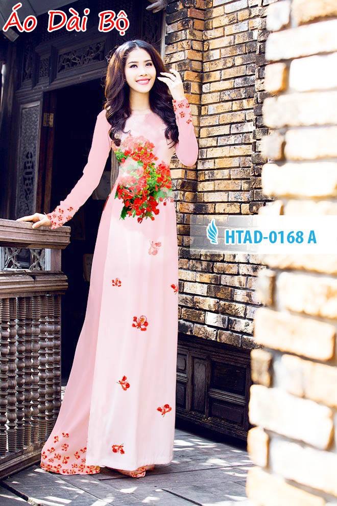 Vải áo dài hoa phượng HTAD-0168 - Ảnh 14
