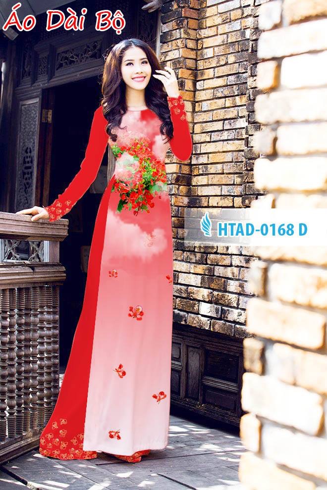 Vải áo dài hoa phượng HTAD-0168 - Ảnh 12