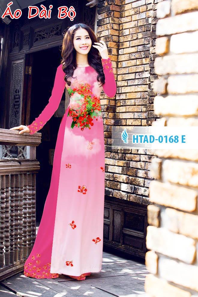 Vải áo dài hoa phượng HTAD-0168