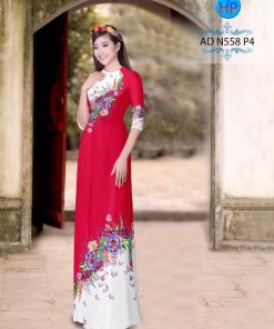 Vải áo dài hoa văn AD N558