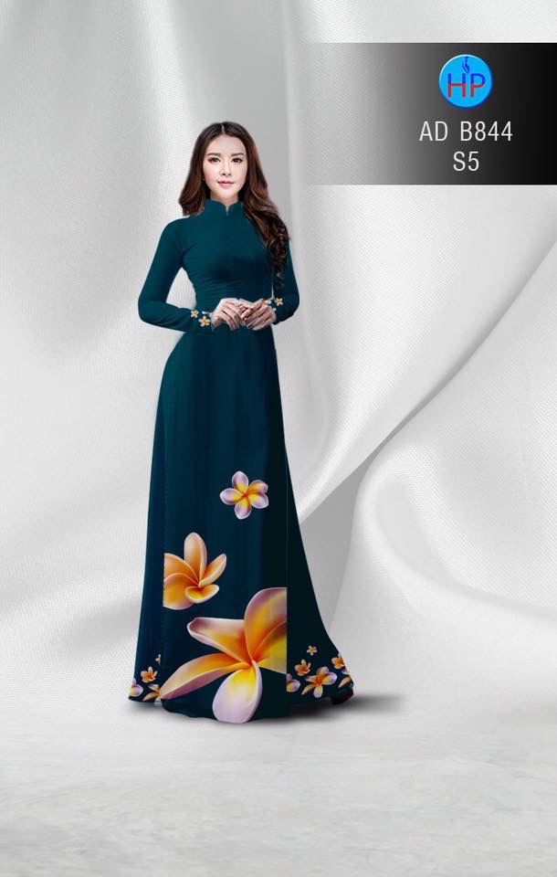 Vải áo dài hoa sứ AD B844