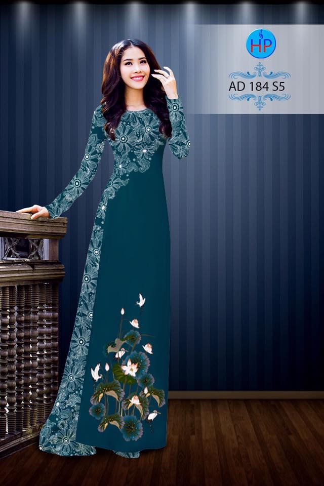 Vải áo dài hoa sen AD 184 - Ảnh 15