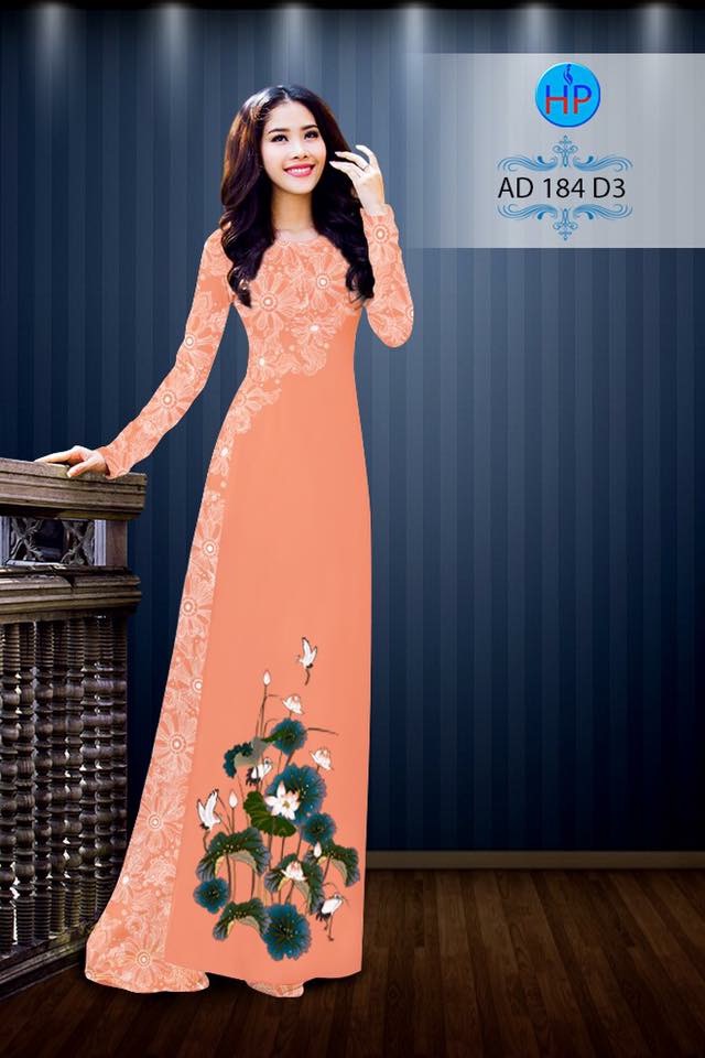 Vải áo dài hoa sen AD 184 - Ảnh 13