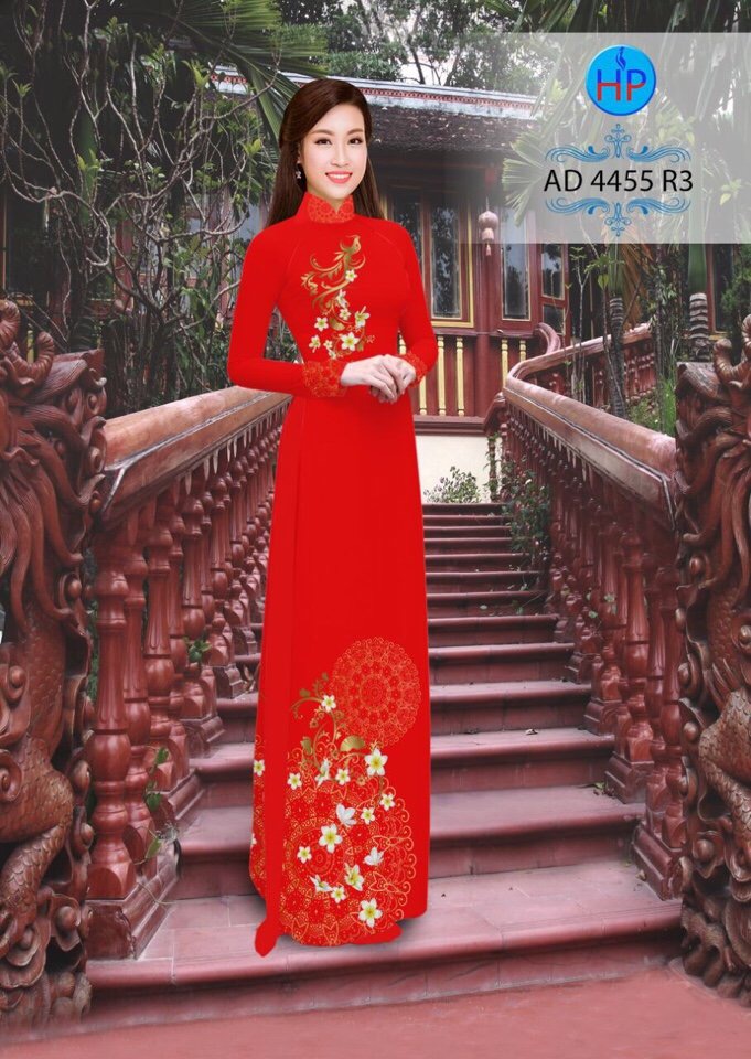 Vải áo dài hoa sứ AD 4455 - Ảnh 2