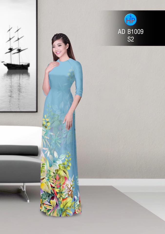 Vải áo dài lá AD B1009 - Ảnh 16