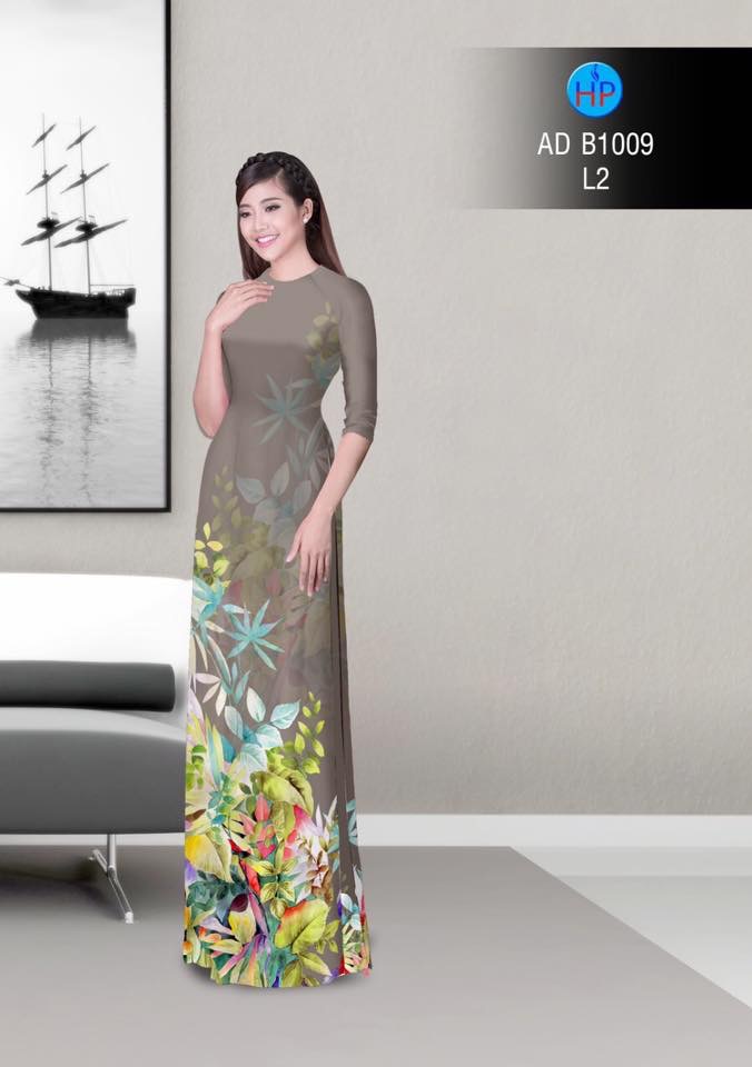 Vải áo dài lá AD B1009 - Ảnh 12