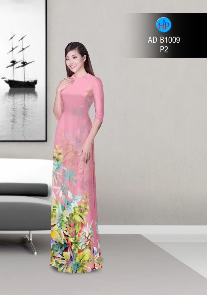 Vải áo dài lá AD B1009 - Ảnh 5