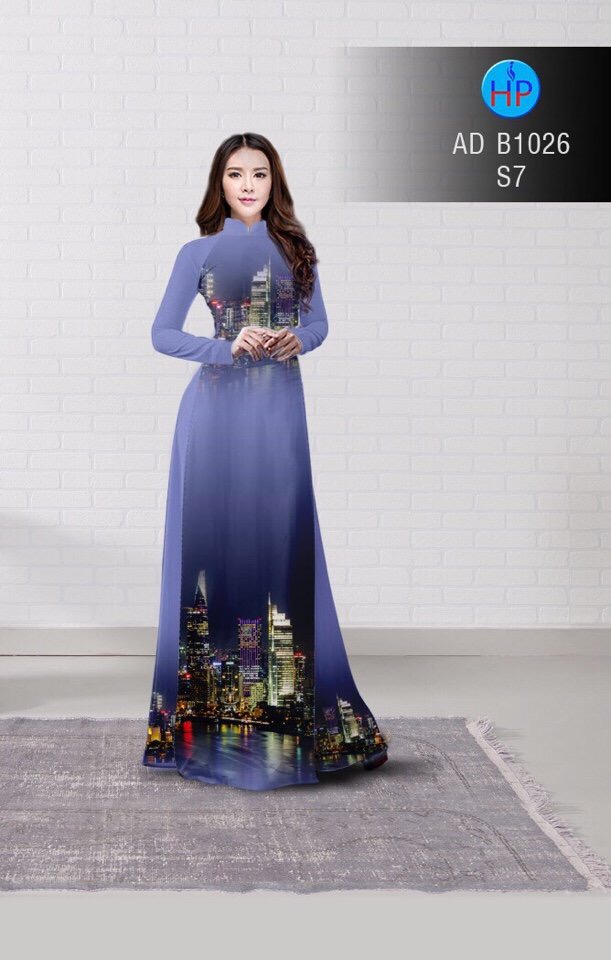 Vải áo dài phong cảnh AD B1026 - Ảnh 17