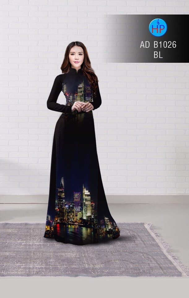 Vải áo dài phong cảnh AD B1026 - Ảnh 10