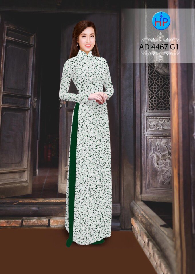 Vải áo dài hoa nguyên áo 4467 - Ảnh 15