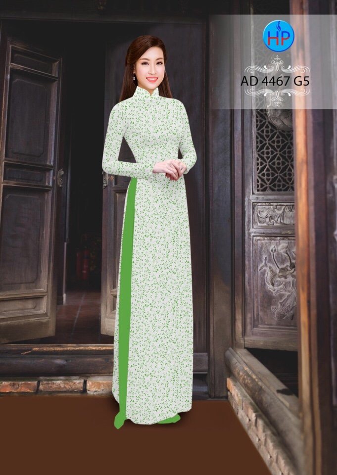 Vải áo dài hoa nguyên áo 4467