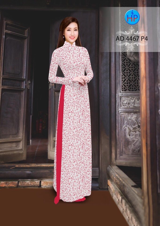 Vải áo dài hoa nguyên áo 4467 - Ảnh 10