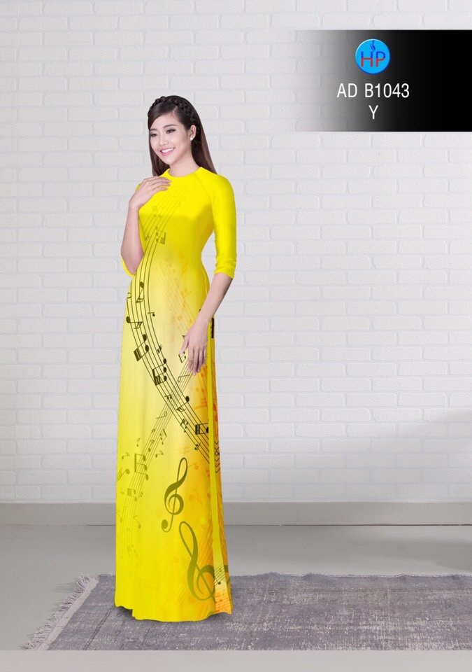 Vải áo dài hình nốt nhạc AD B1043 - Ảnh 19