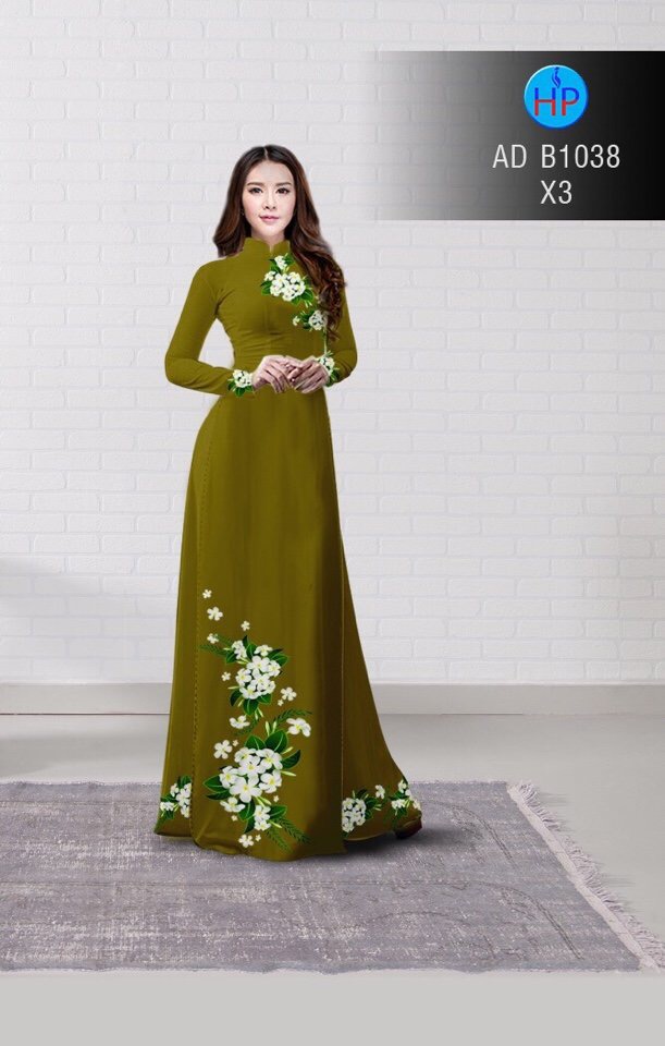 Vải áo dài hoa sứ AD B1038 - Ảnh 7