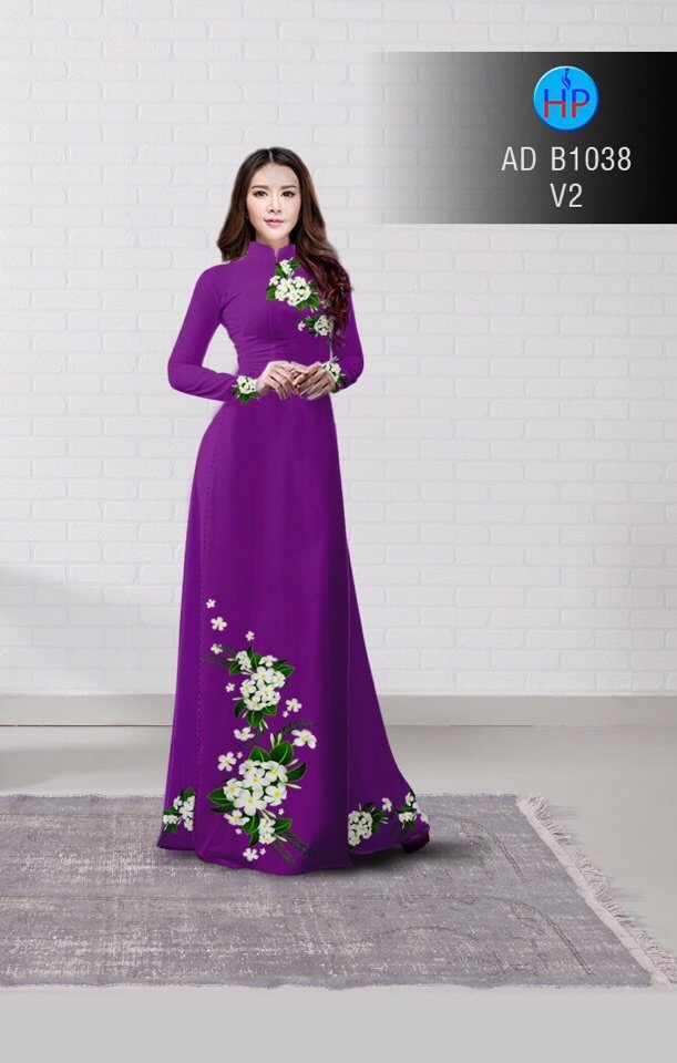 Vải áo dài hoa sứ AD B1038 - Ảnh 5