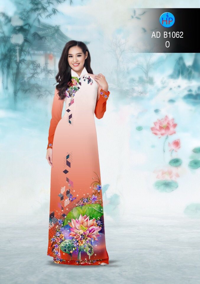 Vải áo dài hoa sen AD B1062 - Ảnh 16