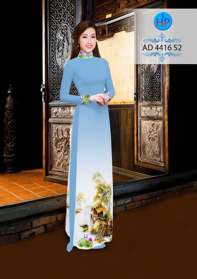 Vải áo dài phong cảnh AD 4416 - Ảnh 13