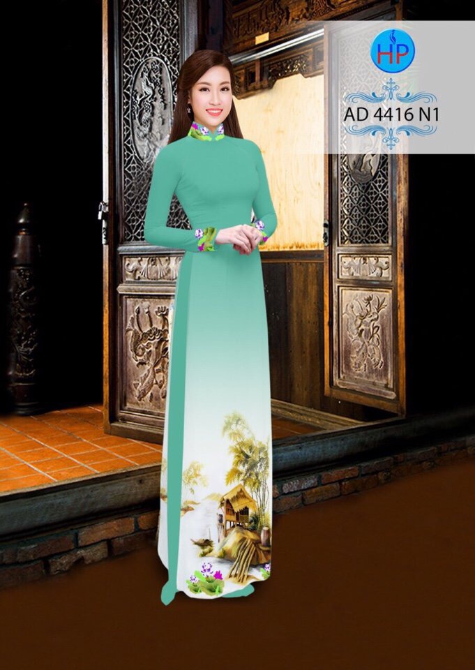 Vải áo dài phong cảnh AD 4416 - Ảnh 9
